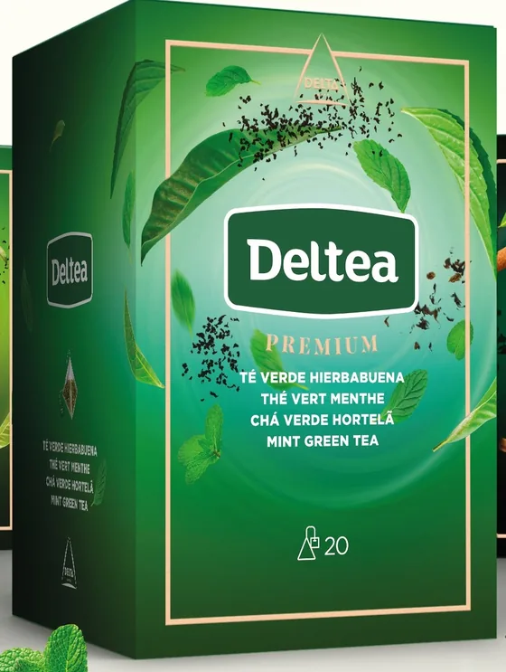 Caja de Té verde hierbabuena de Deltea