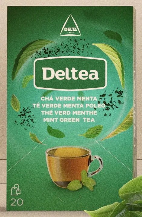 Caja de Té verde menta de Deltea